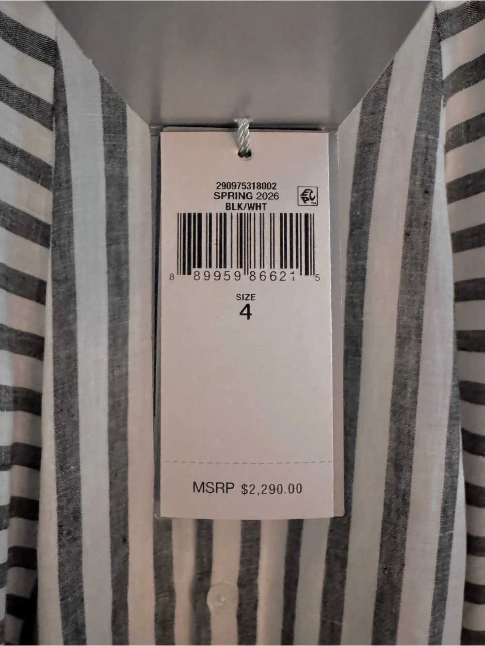 Ralph Lauren Collection Shamus Striped Linen Maxiskirt - Picture 8 of 12